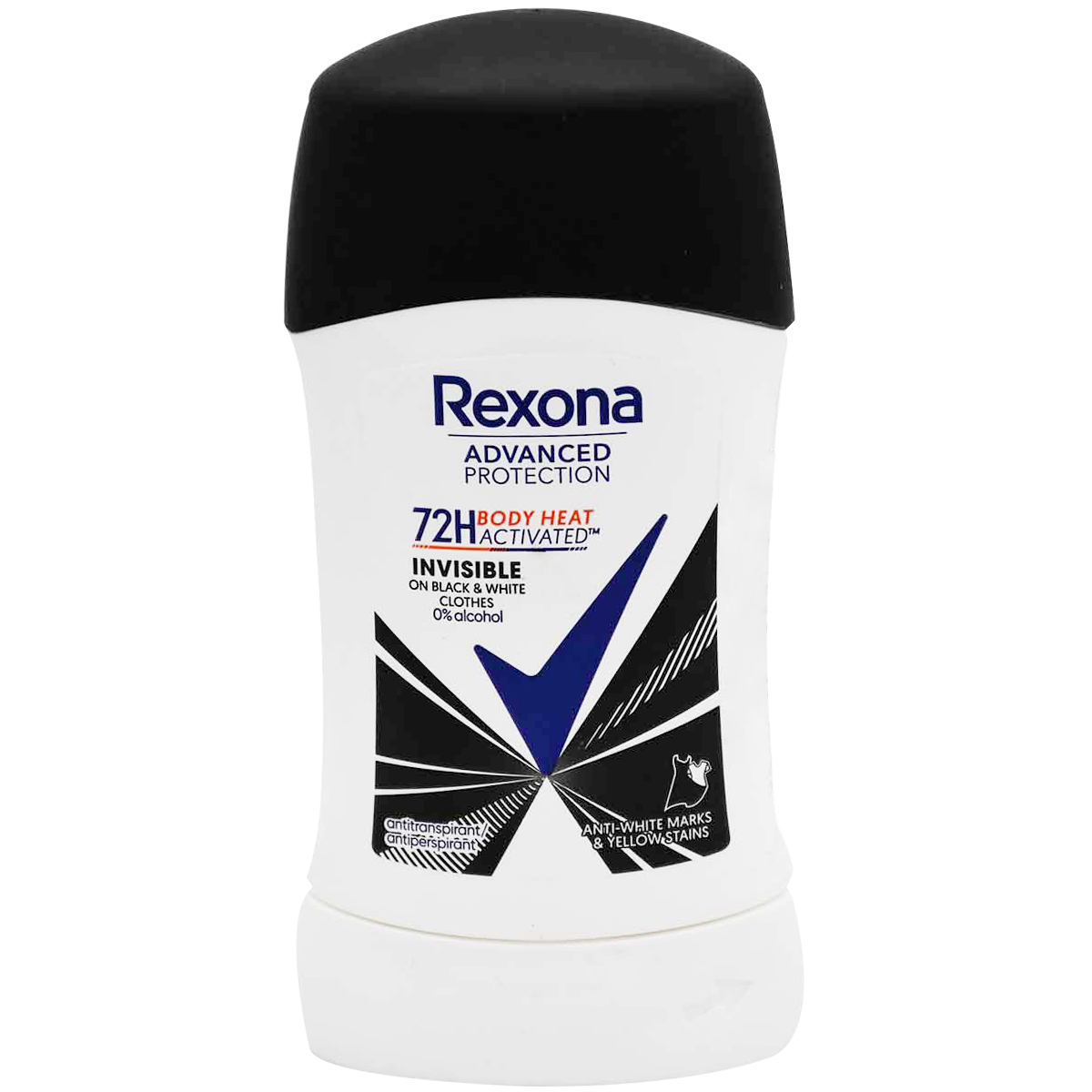 Rexona Invisible Black and White 72 Hours Deodorant Stick 50 ml