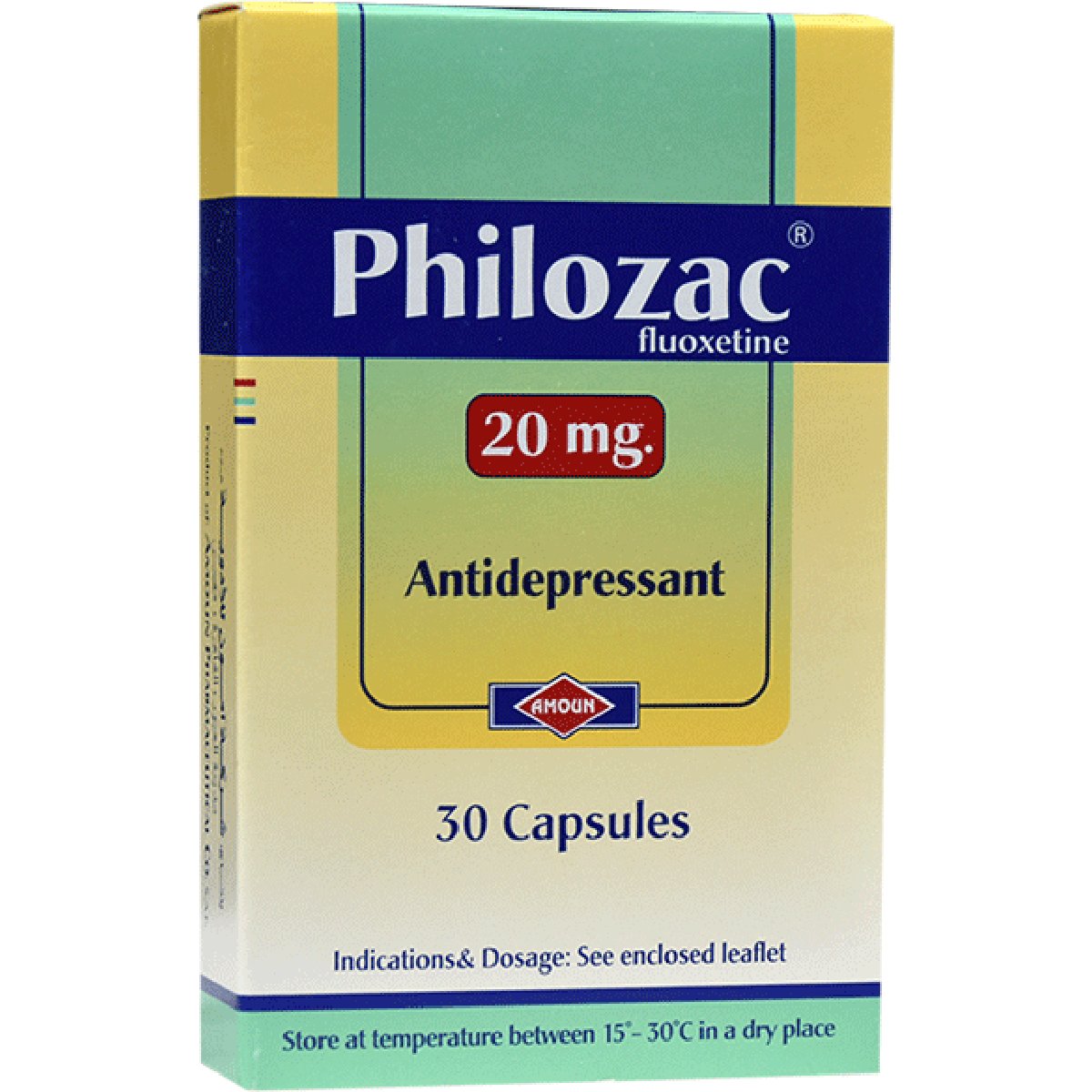 Philozac 20mg 30 Capsules