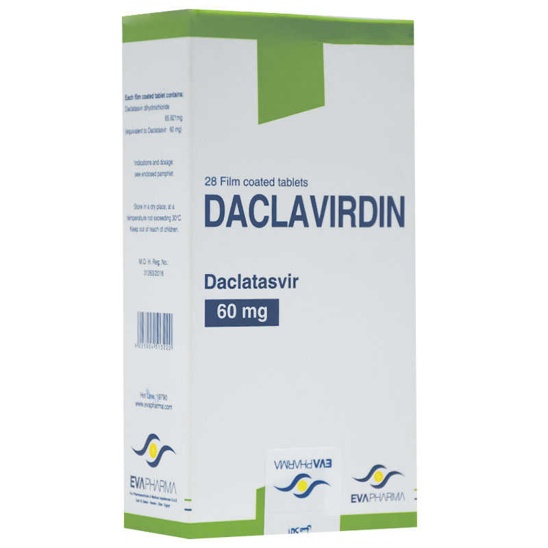 Daclavirdin 60mg 28 Film Coated Tablet