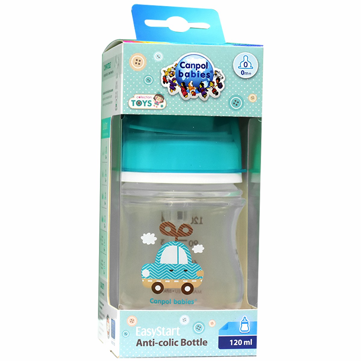 Canpol Anti Colic Bl.Bottle (0months +) 120ml/35-220