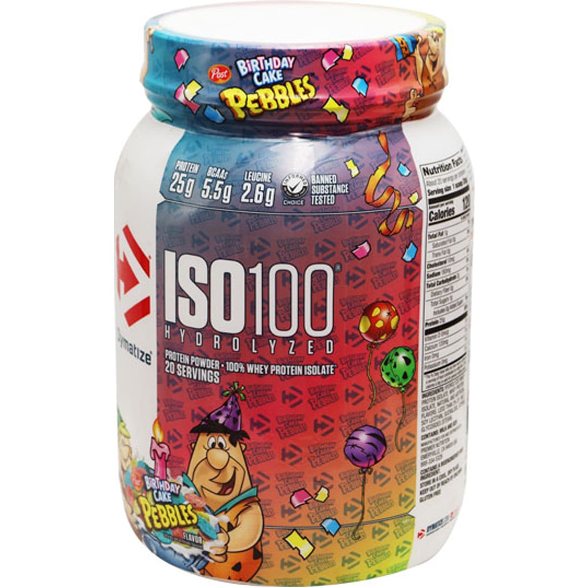 Dymatize ISO 100 Birthday Cake Pebbles 610 gm