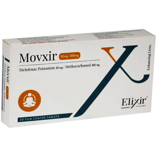 Movxir 50mg/500mg 20 Film Coated Tablets