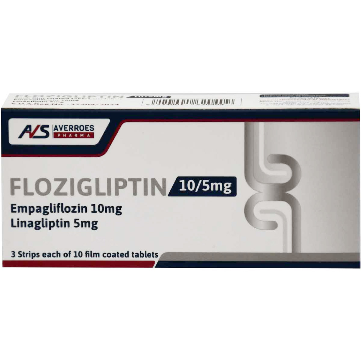 Flozigliptin 10mg/5mg 30 Film Coated Tablets