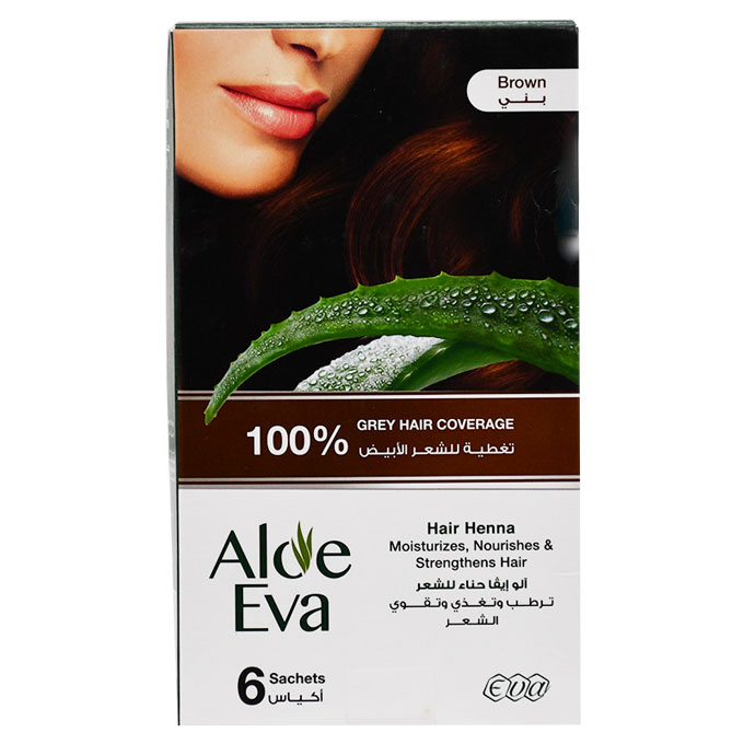 Eva Aloe Hair Henna Brown 10gm 6 Sachet