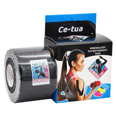 Ce Tua Kinesio Tape (Basic) 5cmx5m (Black)