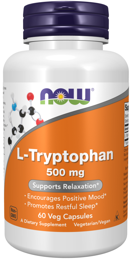 Now L-Tryptophan 500mg 60 Capsule
