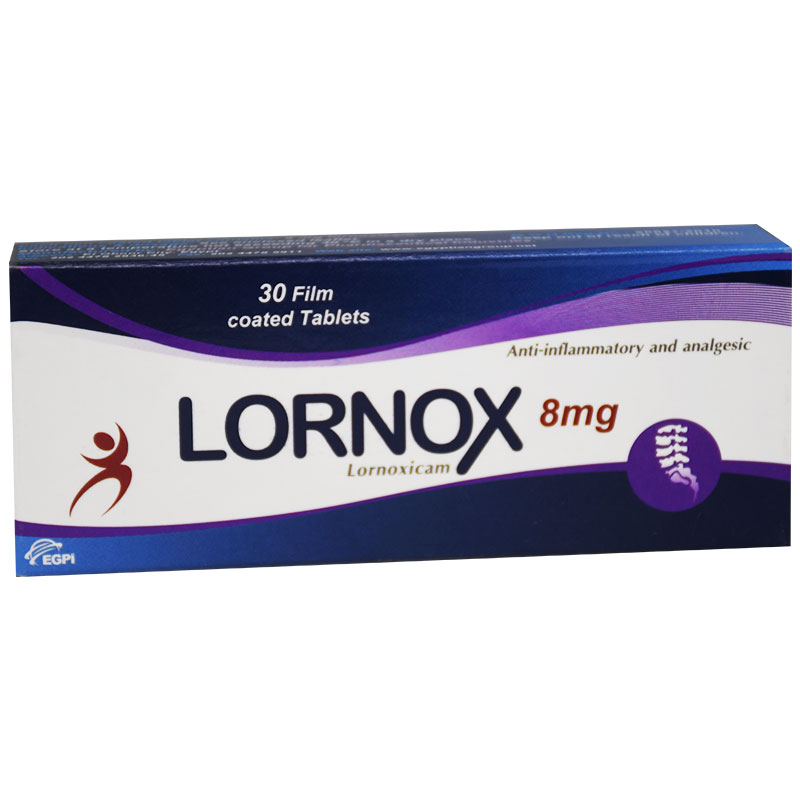 Lornox 8mg 30 Film Coated Tablet