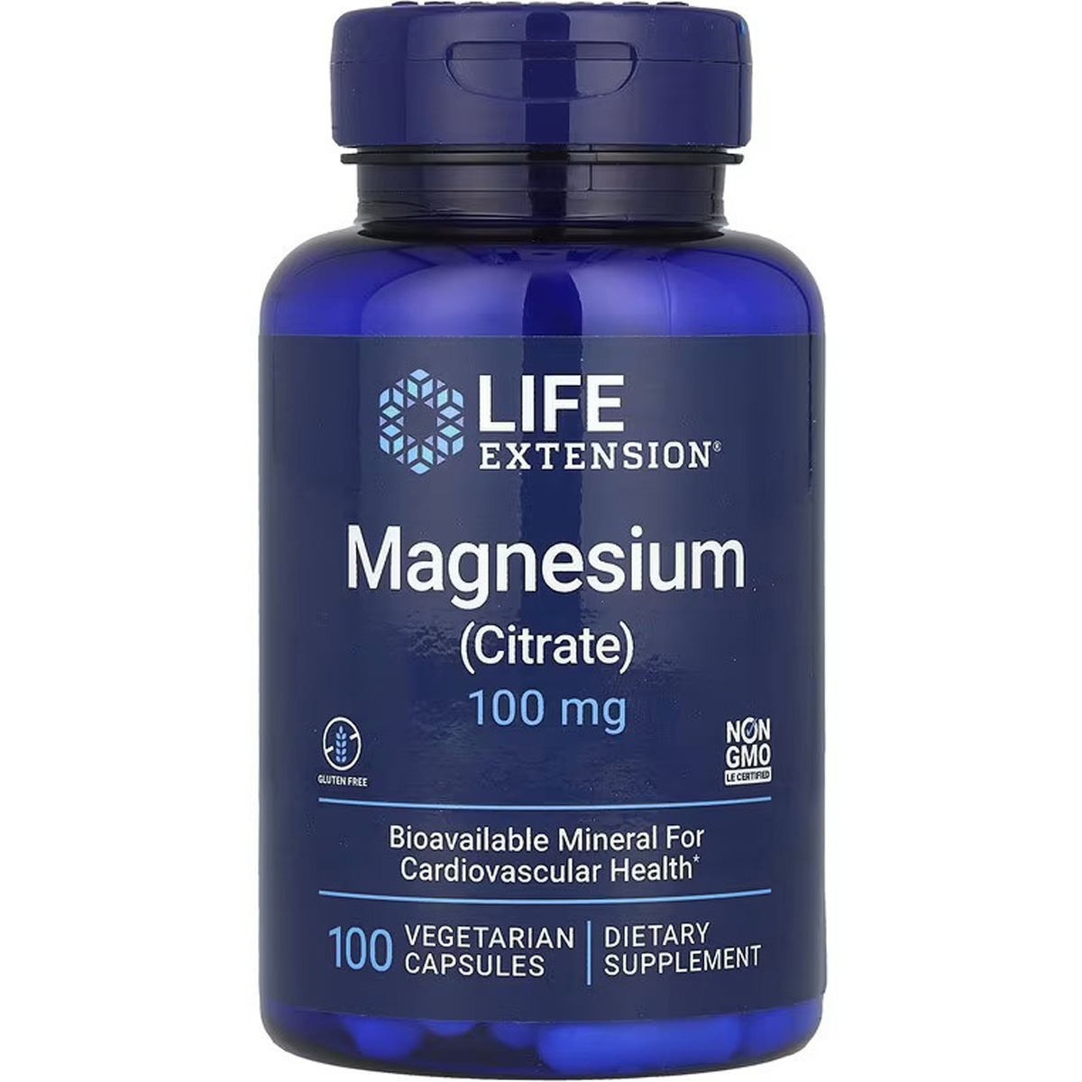 Life Extension Magnesium Citrate 1000 mg 100 Capsules