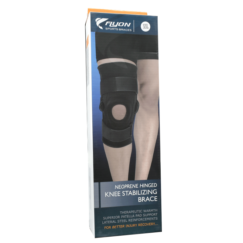 Flyon Neoprene Hinged Knee Stabilizing Brace (2X-Large) 1707