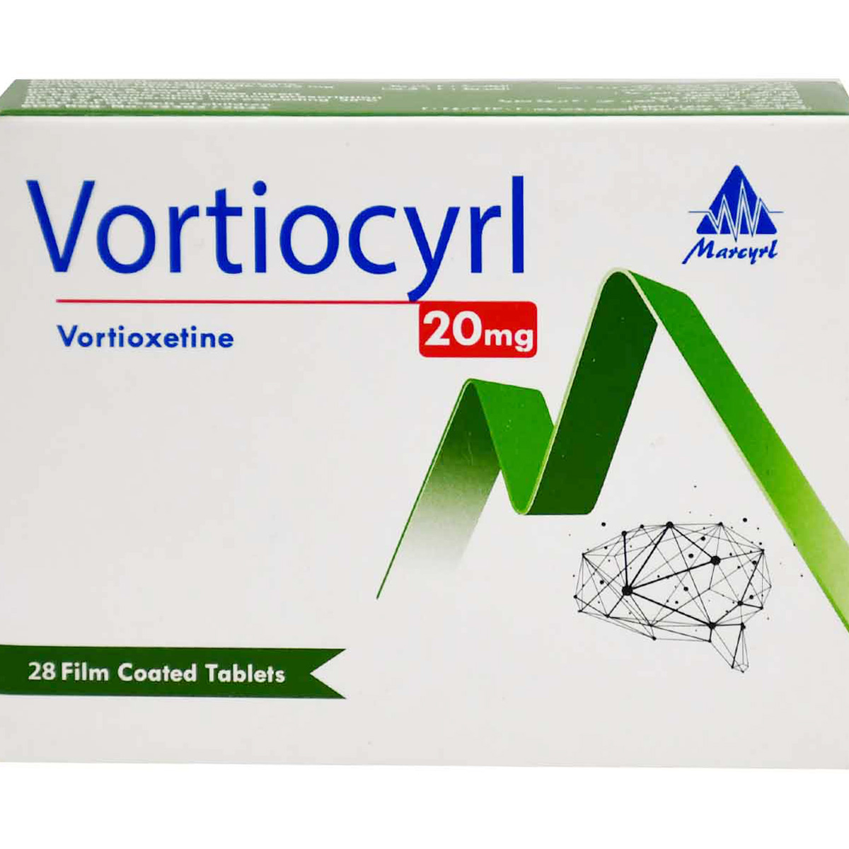 Vortiocyrl 20 mg 28 Film Coated Tablets