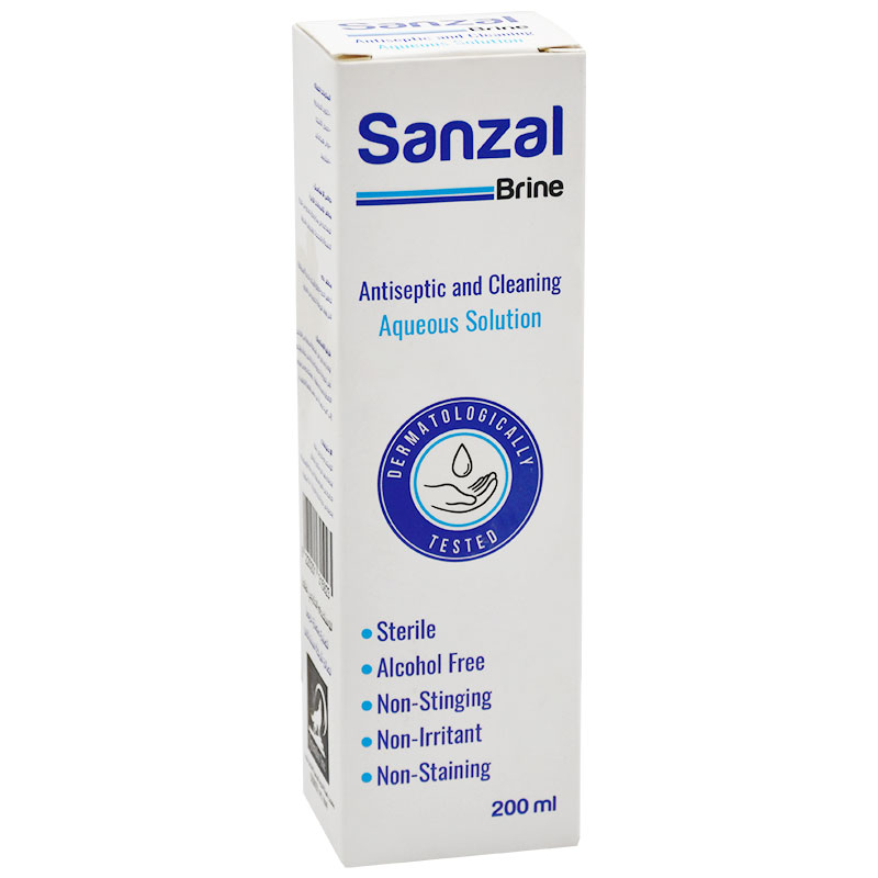 Sanzal Brine Antiseptic and Cleaning Solution 200ml