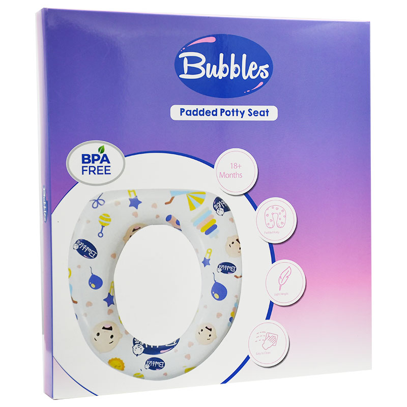 Bubbles Padded Potty Seat Without Handle