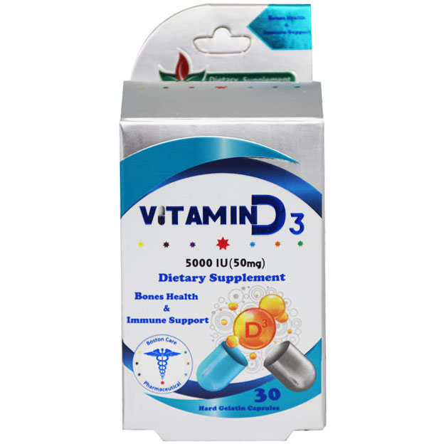 Vitamin D3 5000 Iu 30 Hard Gelatin Capsules