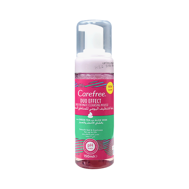 Carefree Duo Effect Intimate Clen.Green Tea Aloe Vera 150ml
