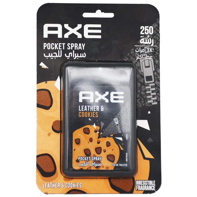 Axe Leather&Cookies Pocket Spray Eau De Toilette 17ml