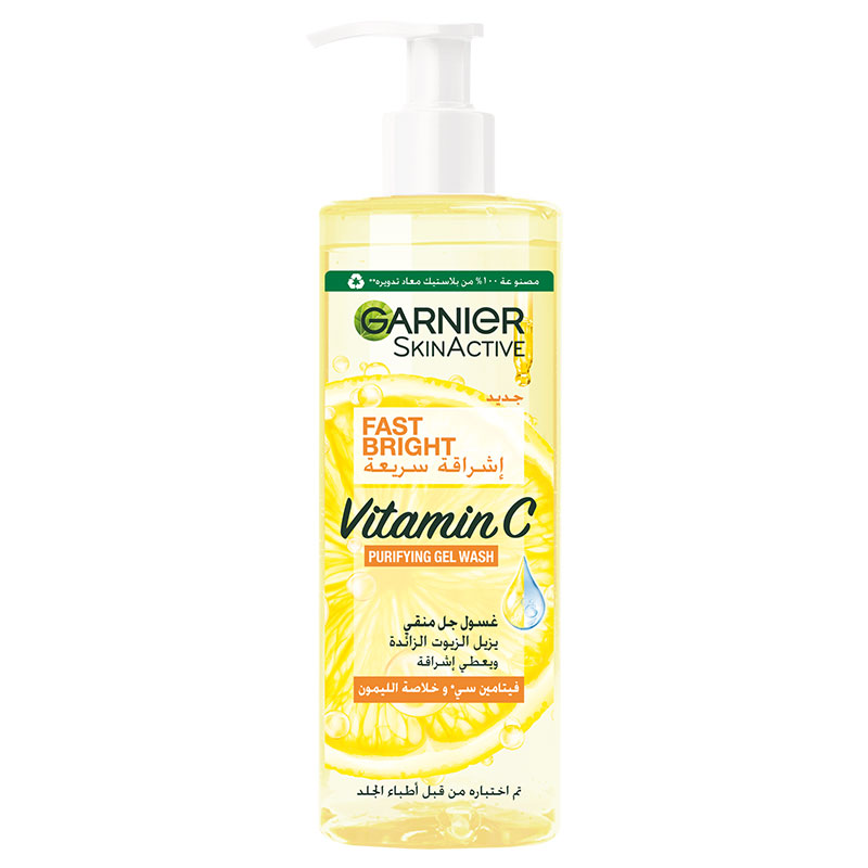 Garnier Fast Bright Vitamin C Purifying Gel Wash 400ml