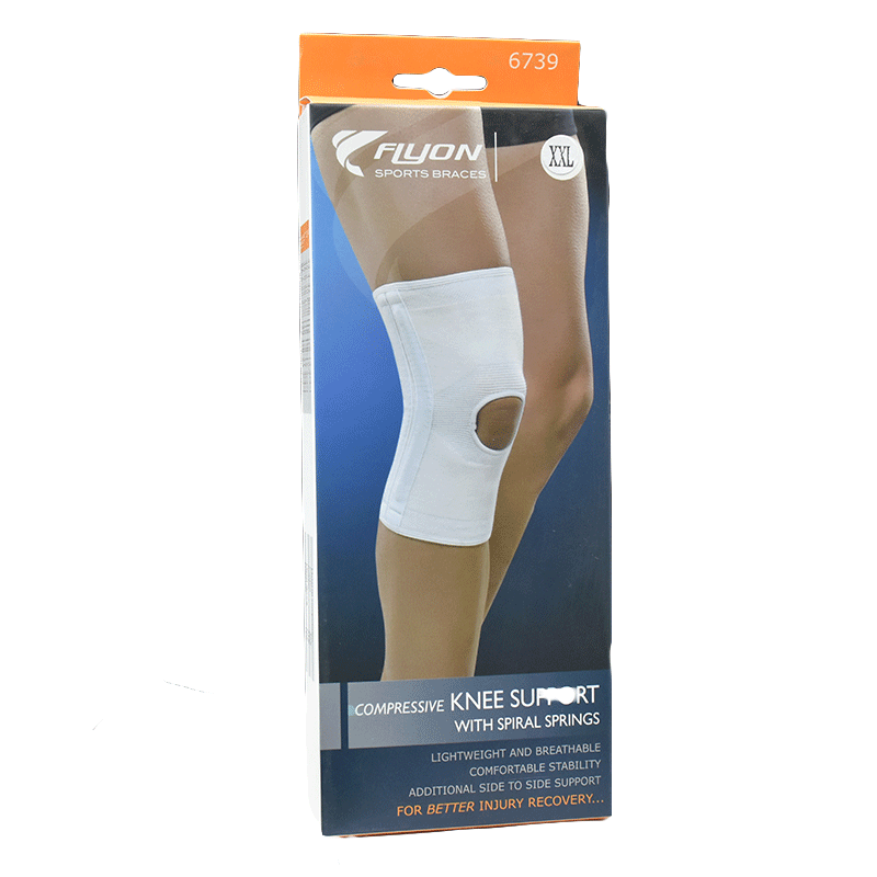 Flyon Compressive Knee Support with Springs (2X-Large) 6739