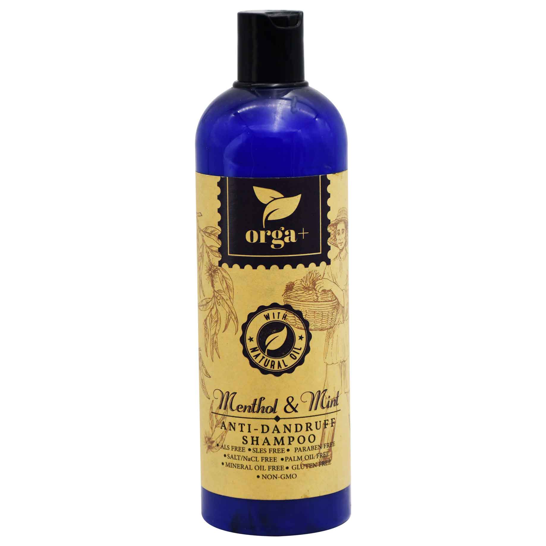 Orga+ Menthol and Mint Anti-Dandruff Shampoo 500ml