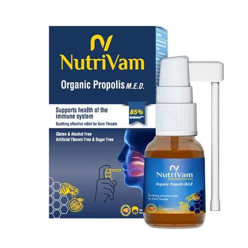 Nutrivam Propolis Mouth Refreshener Spray 20ml ( Support Immune system )