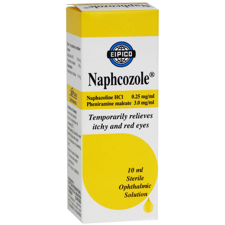 Naphcozole (0.25+3)mg/ml Eye Drop 10ml