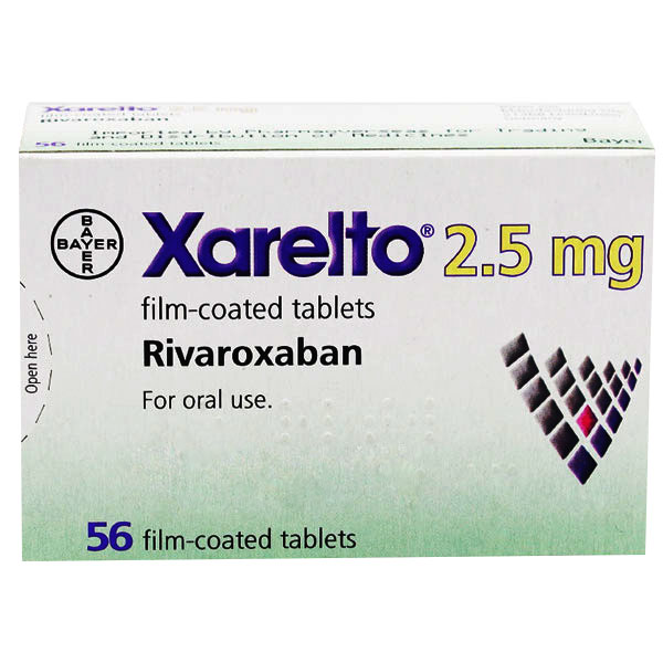 Xarelto 2.5 mg 56 Film Coated Tablets