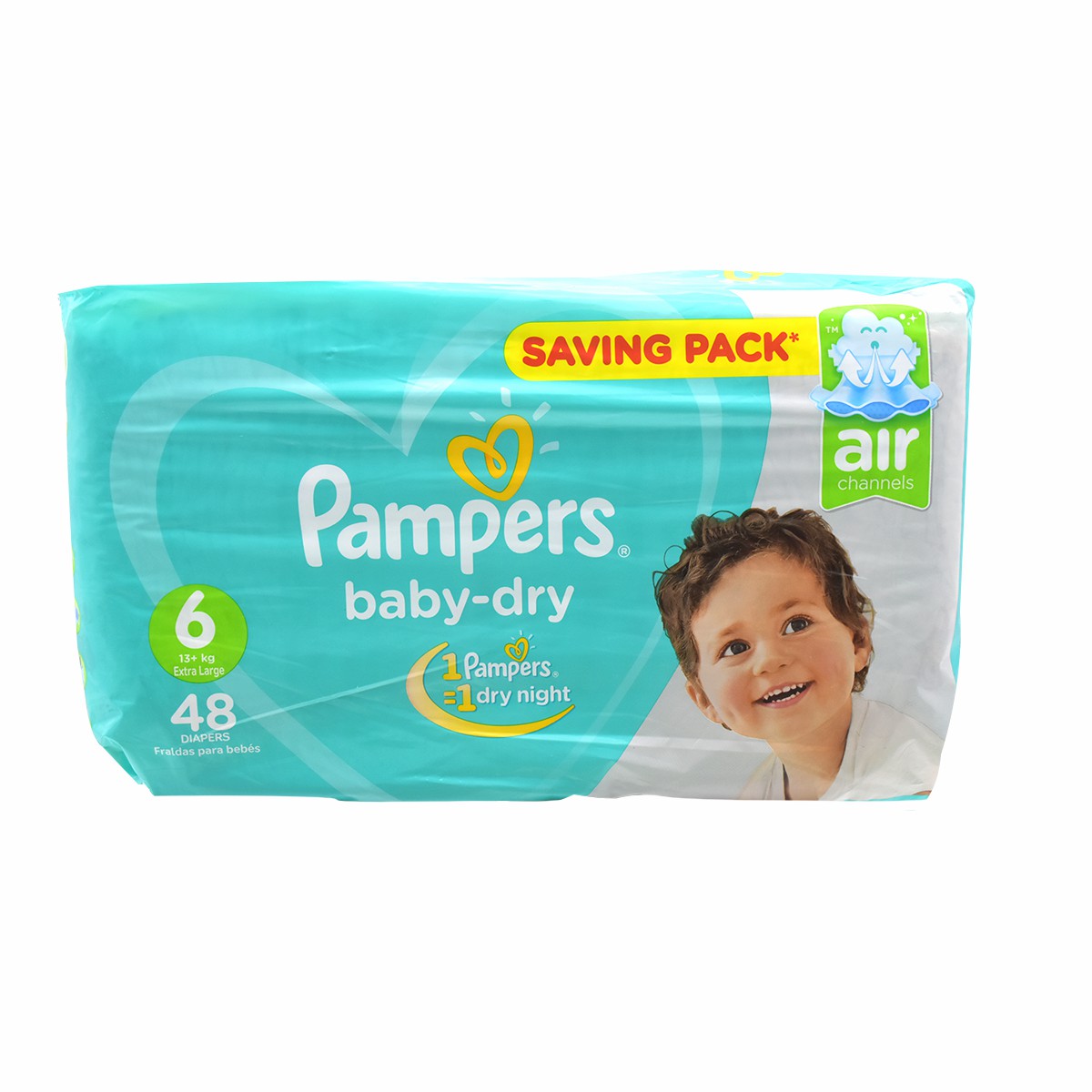 Pampers (6) Extra Large (13kg + /15kg +) 48pcs