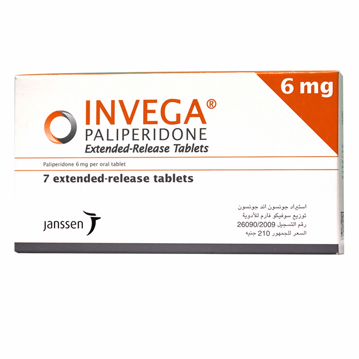 Invega 6mg 7 Tablets
