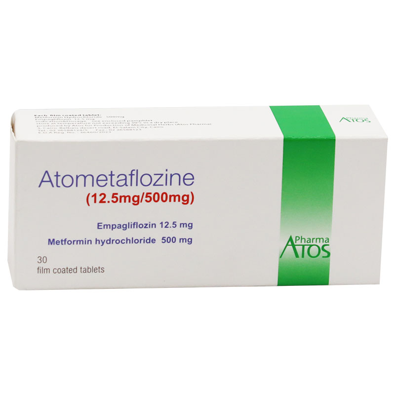 Atometaflozine 12.5mg/500mg 30 Film Coated Tablets