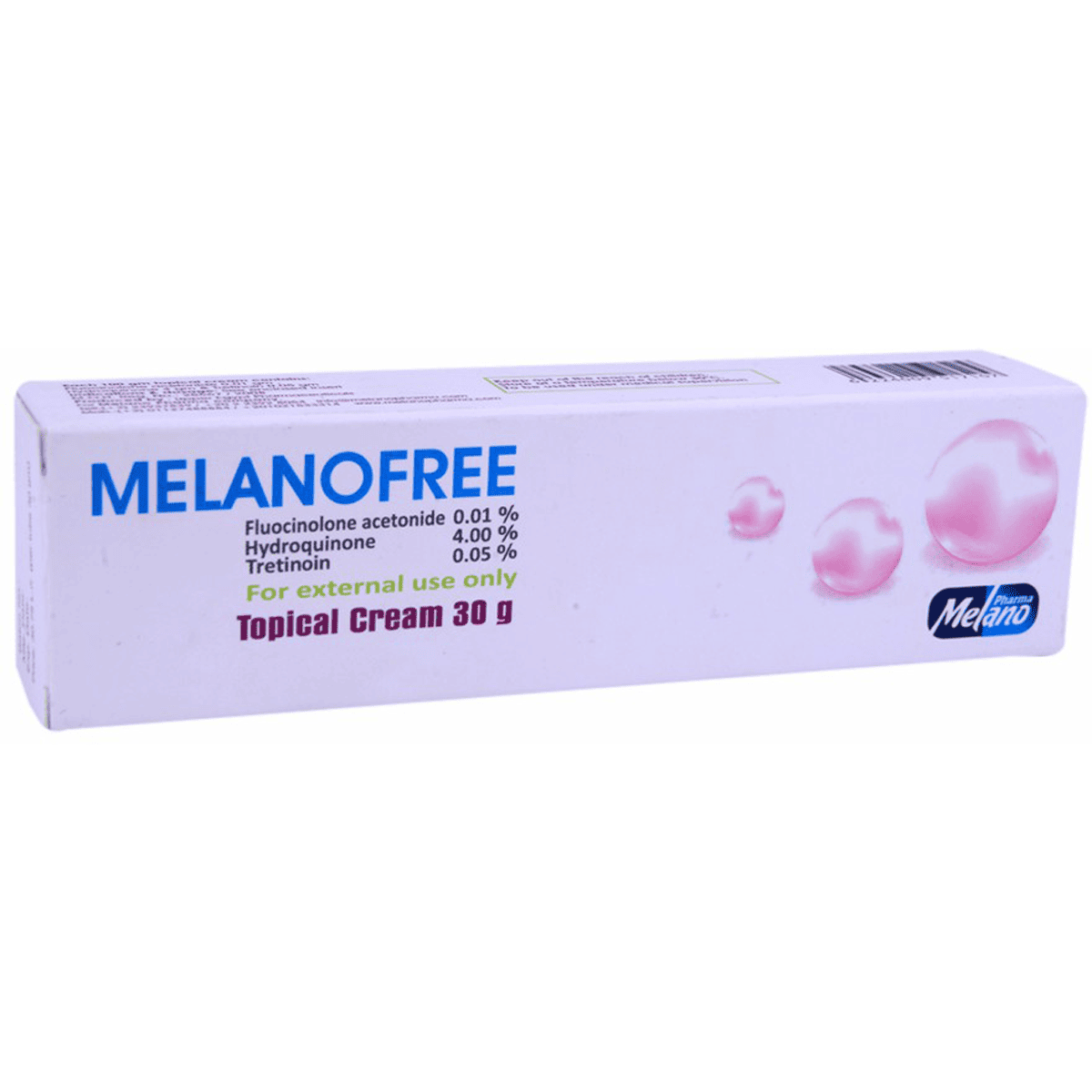 Melanofree (0.01% + 4% + 0.05%) 30gm Cream