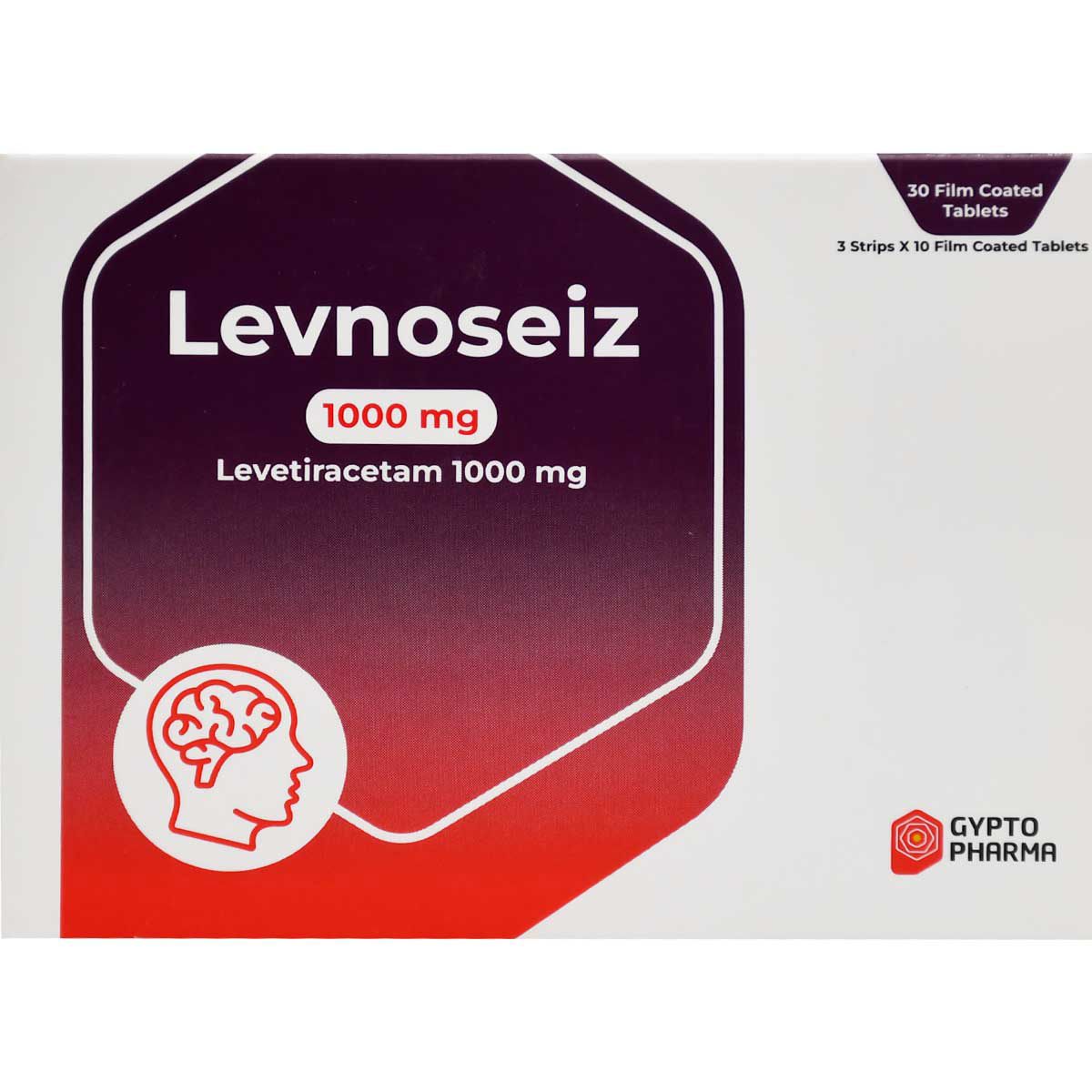 Levnoseiz 1000mg 30 Film Coated Tablets