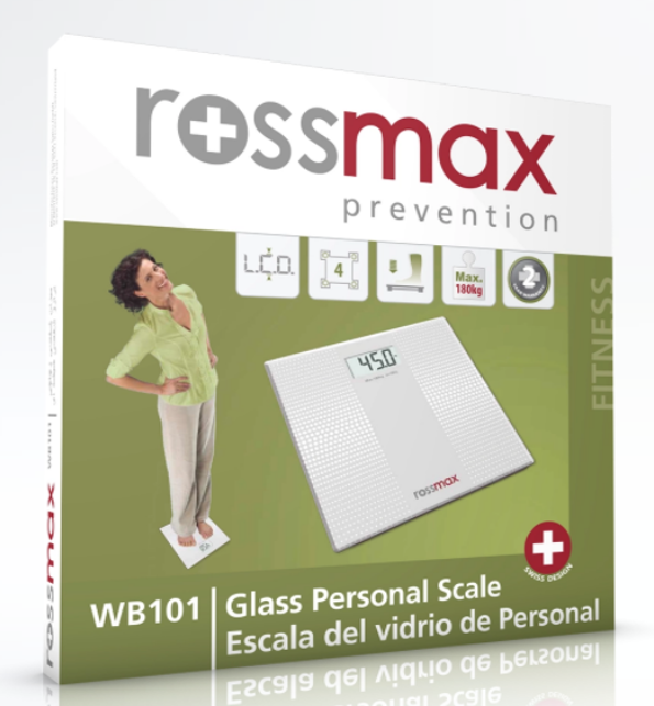 Rossmax Glass Personal Scale 180K/Wb101