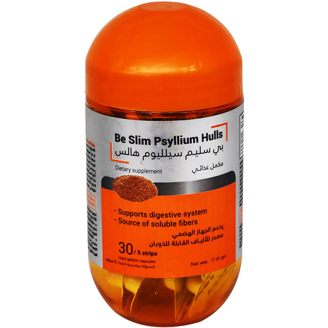 Be Slim Psyllium Hulls 30 Hard Gelatin capsules