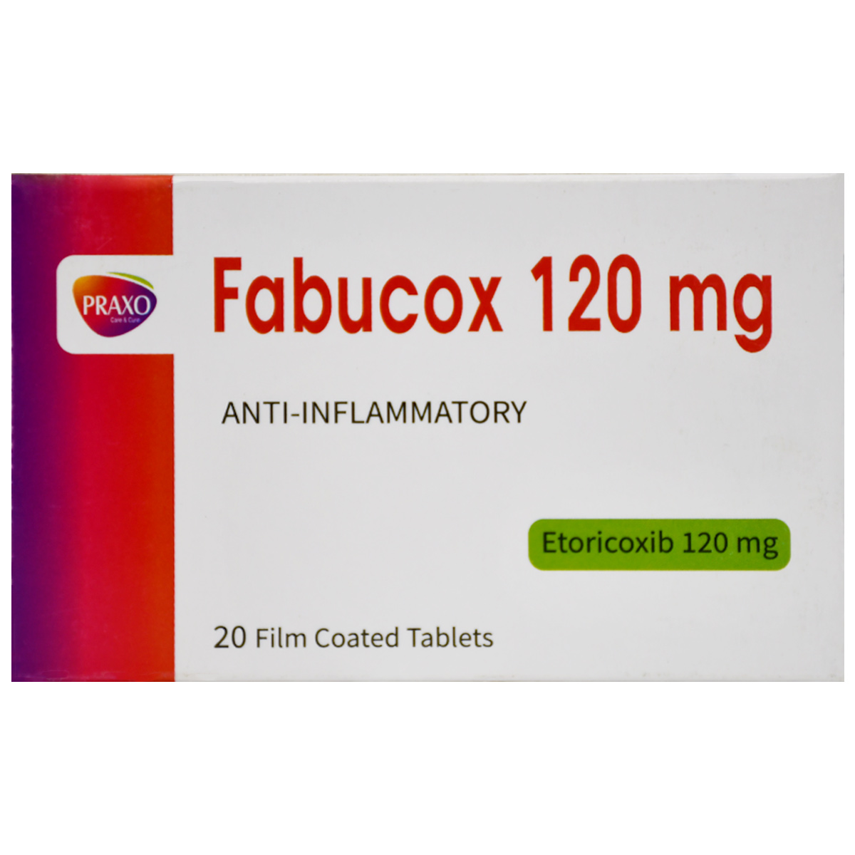 Fabucox 120 mg 20 Film Coated Tablets