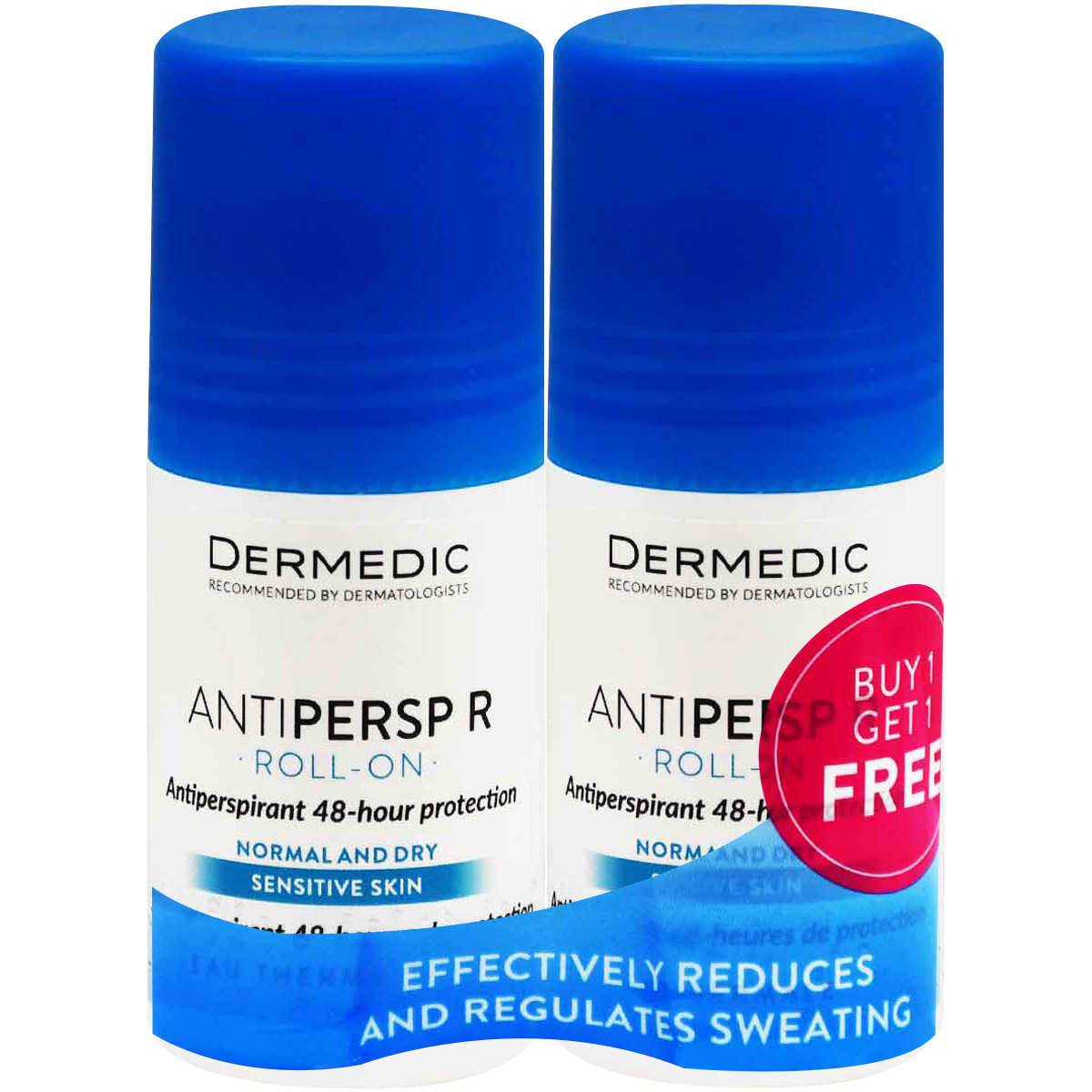Dermedic Antiperspirant Roll On For Sensitive Skin 60 ml (1+1) (Offer Pack)