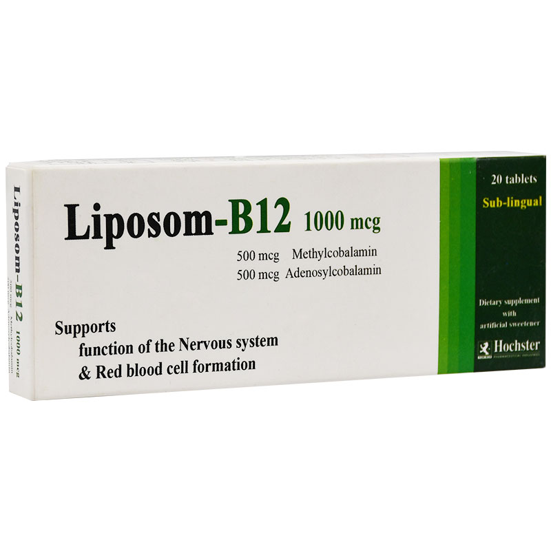 Liposom B12 1000&micro; 20 Sublingual Tablet