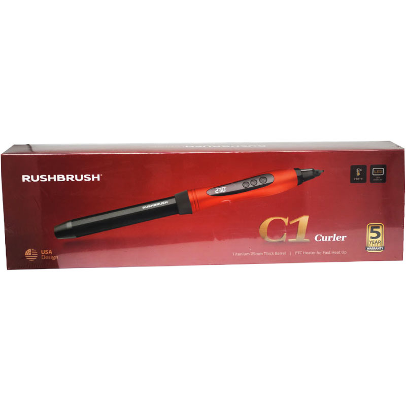 Rush Brush C1 Curler Black
