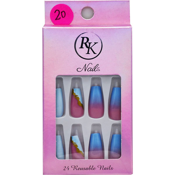 RK Reusable Nails 24 pieces/20