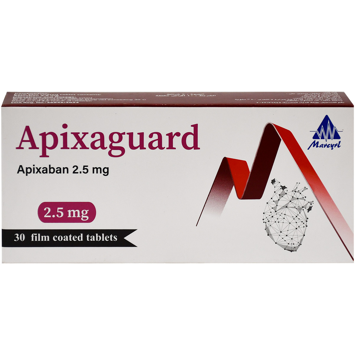 Apixaguard 2.5 mg 30 Film Coated Tablets