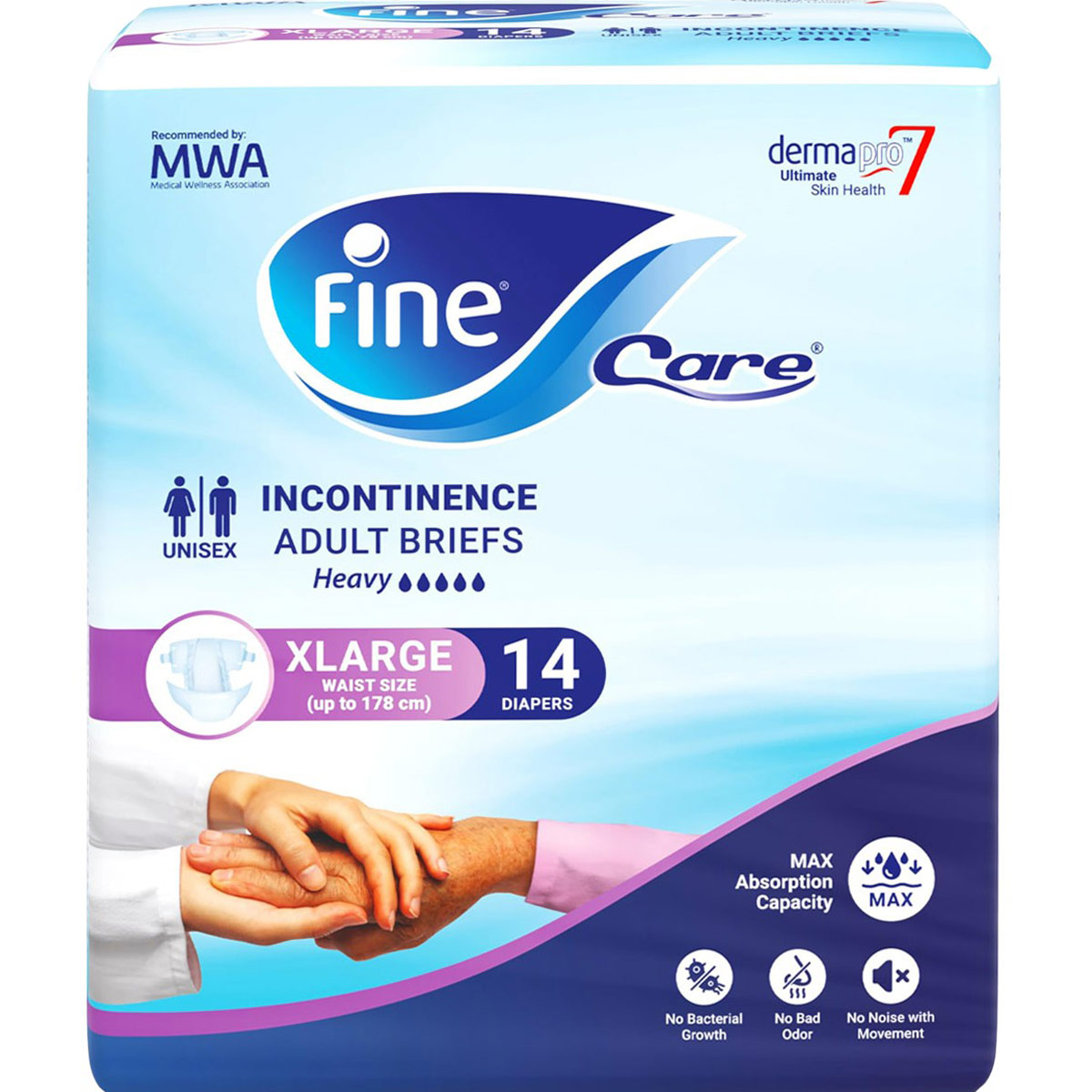 Fine Care Incontinence (XL)  (To 178cm) 14 Pieces