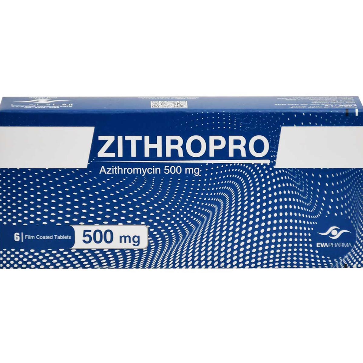 Zithropro 500 mg 6 Film Coated Tablets