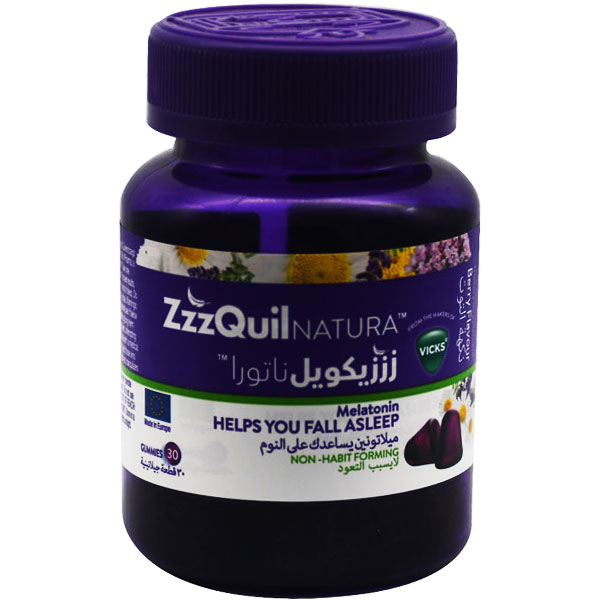 Zzzquil Natura Melatonin Berry Flavor 30 Gummy