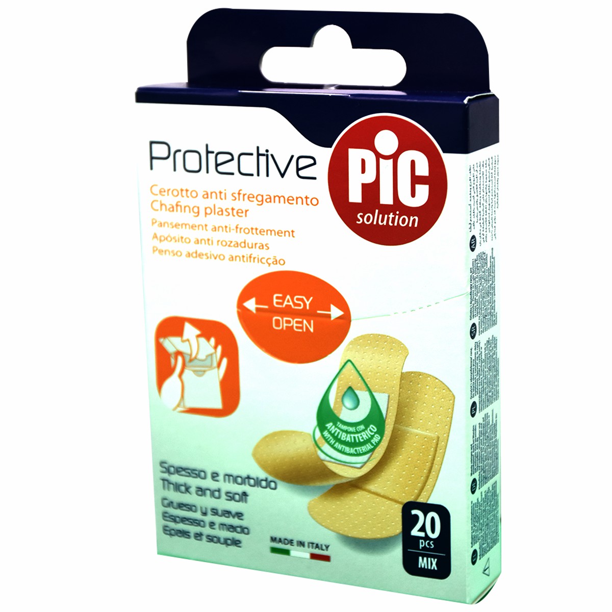 Plaster Pic Protection Mix Anti Bacterial 20pcs
