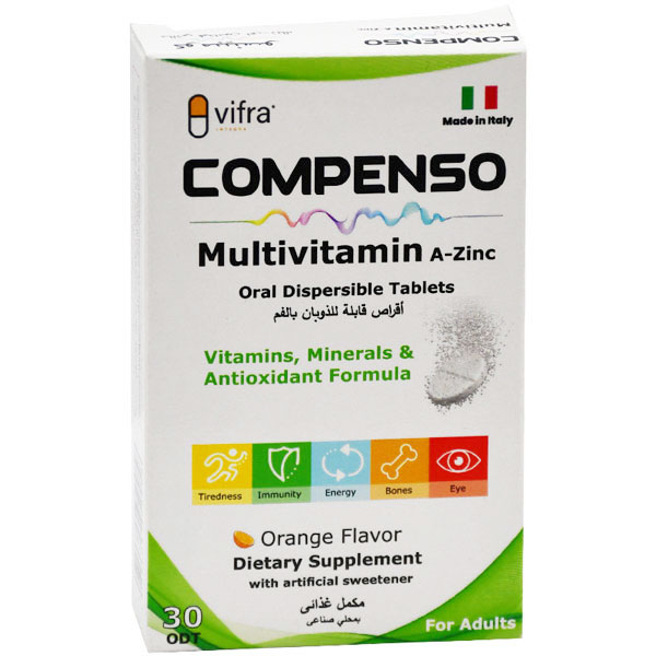 Compenso Multivitamin A-Zinc 30 Oral Dispersible Tablets