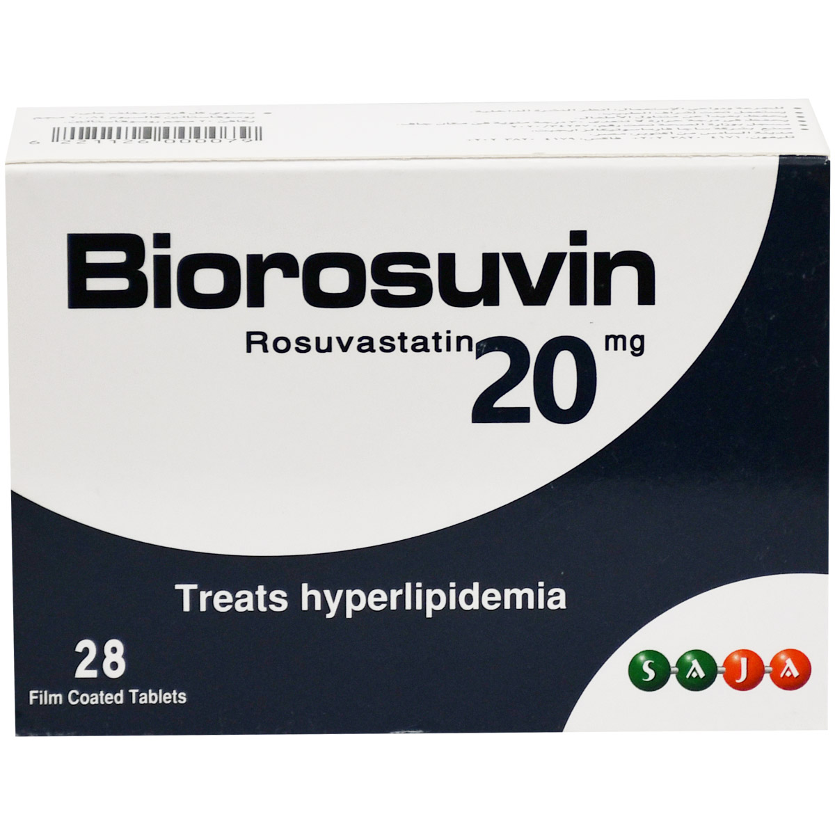 Biorosuvin 20 mg 28 Film Coated Tablets