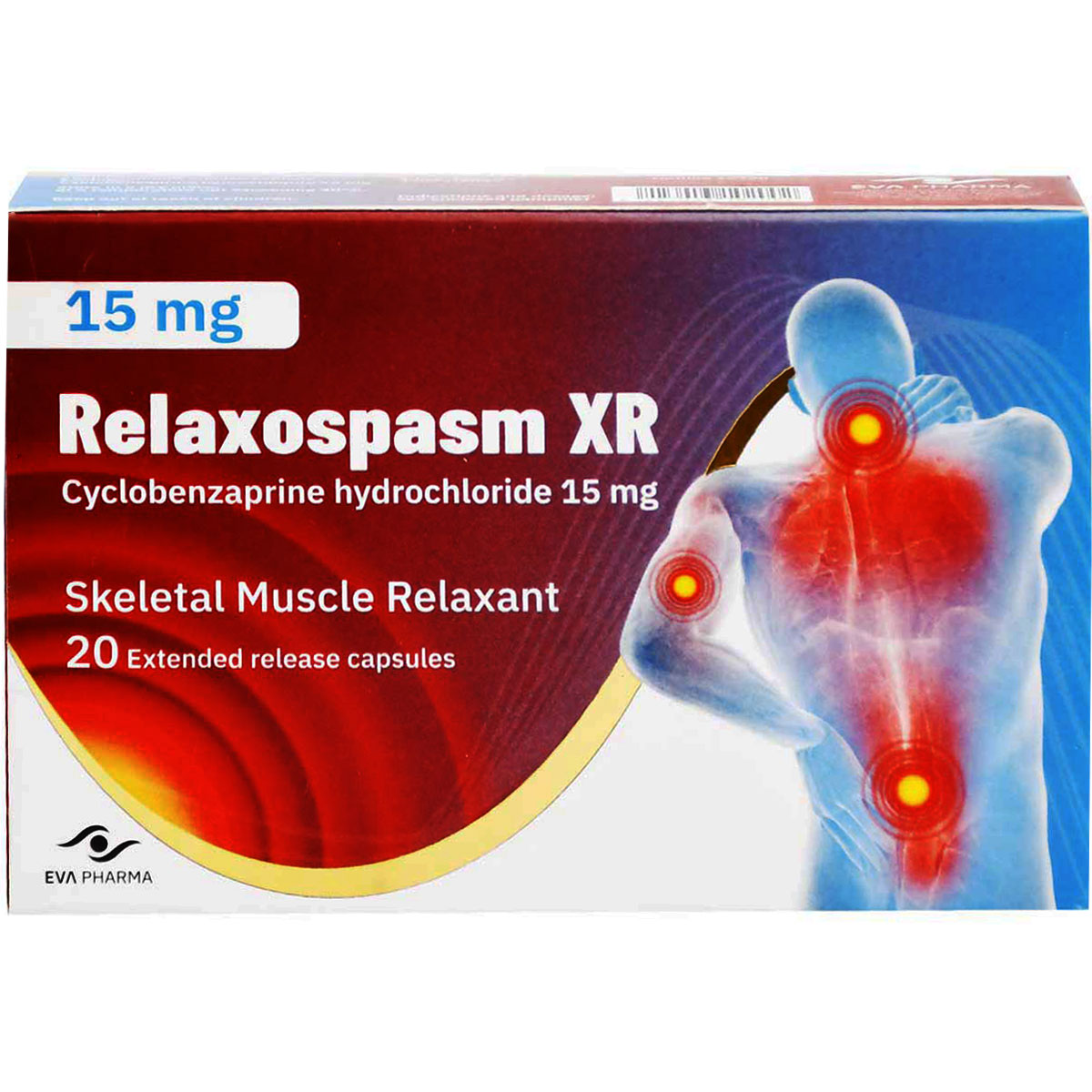 Relaxospasm XR 15 mg Extended Release 20 Capsules