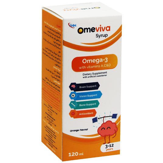Omeviva Omega 3 Orange Flavor 120ml Syrup