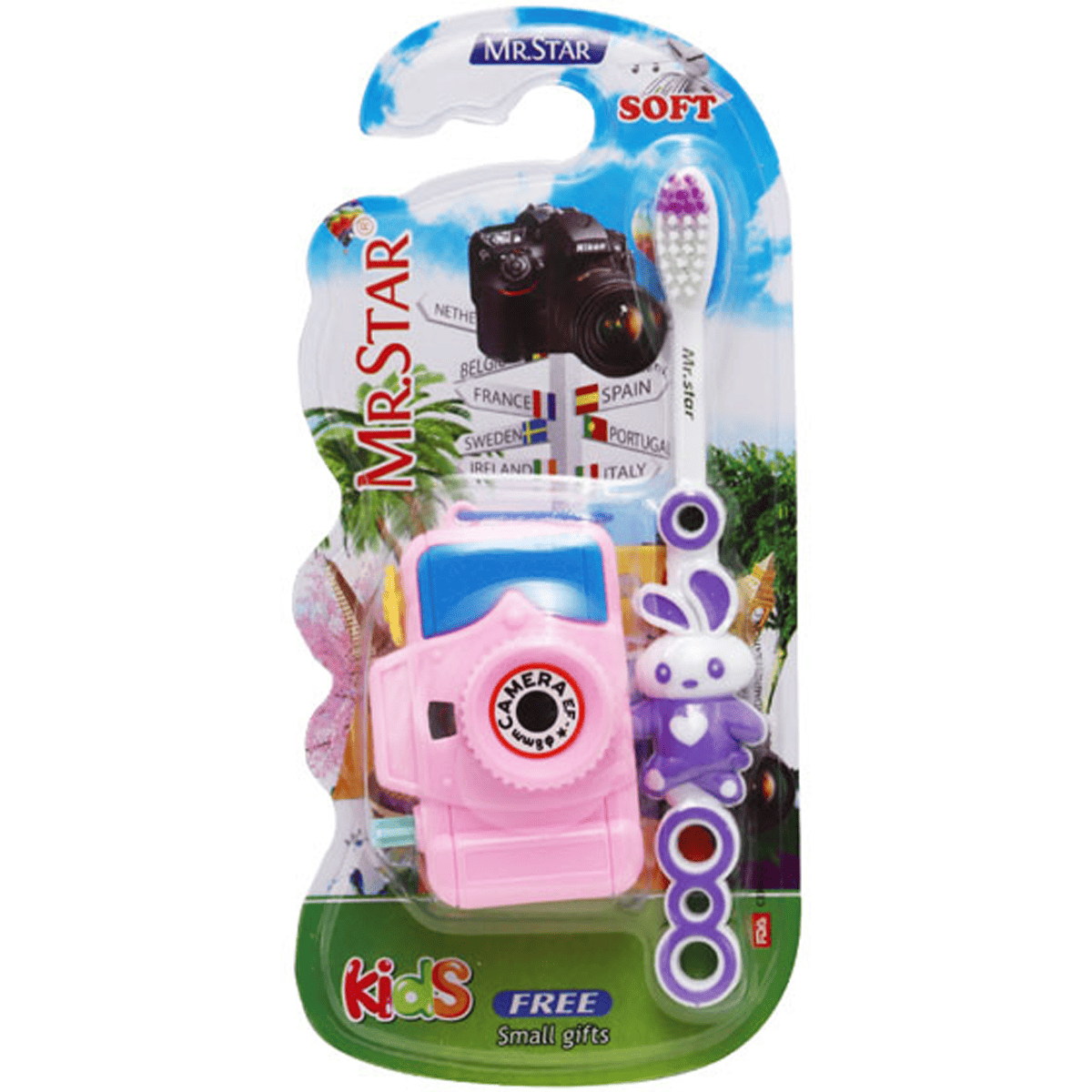 Mr. Star Kids Soft Toothbrush for ( 3 Years+) with Gift/09C