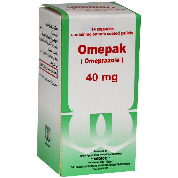Omepak 40mg 14 capsules