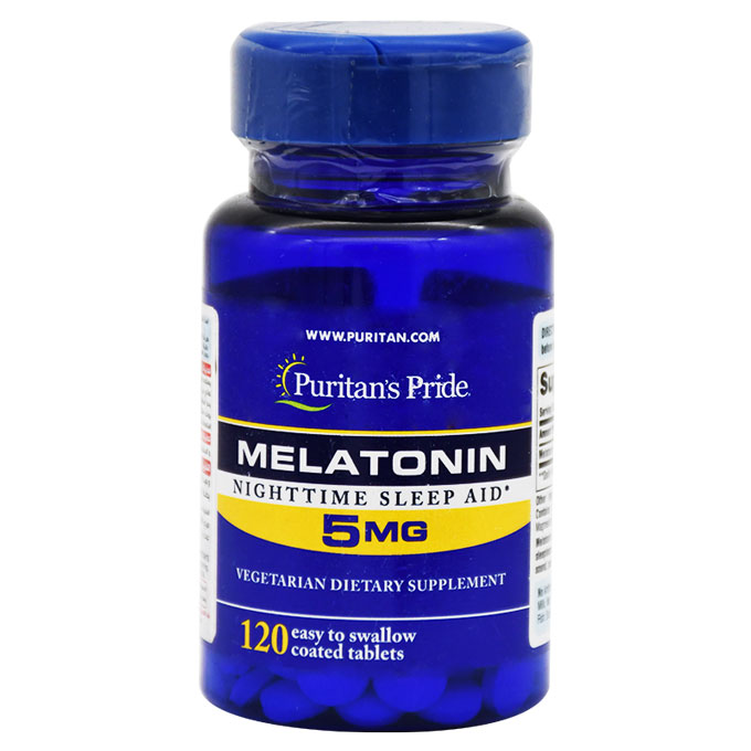 Puritan's Pride Melatonin 5mg 120 Coated Tablet