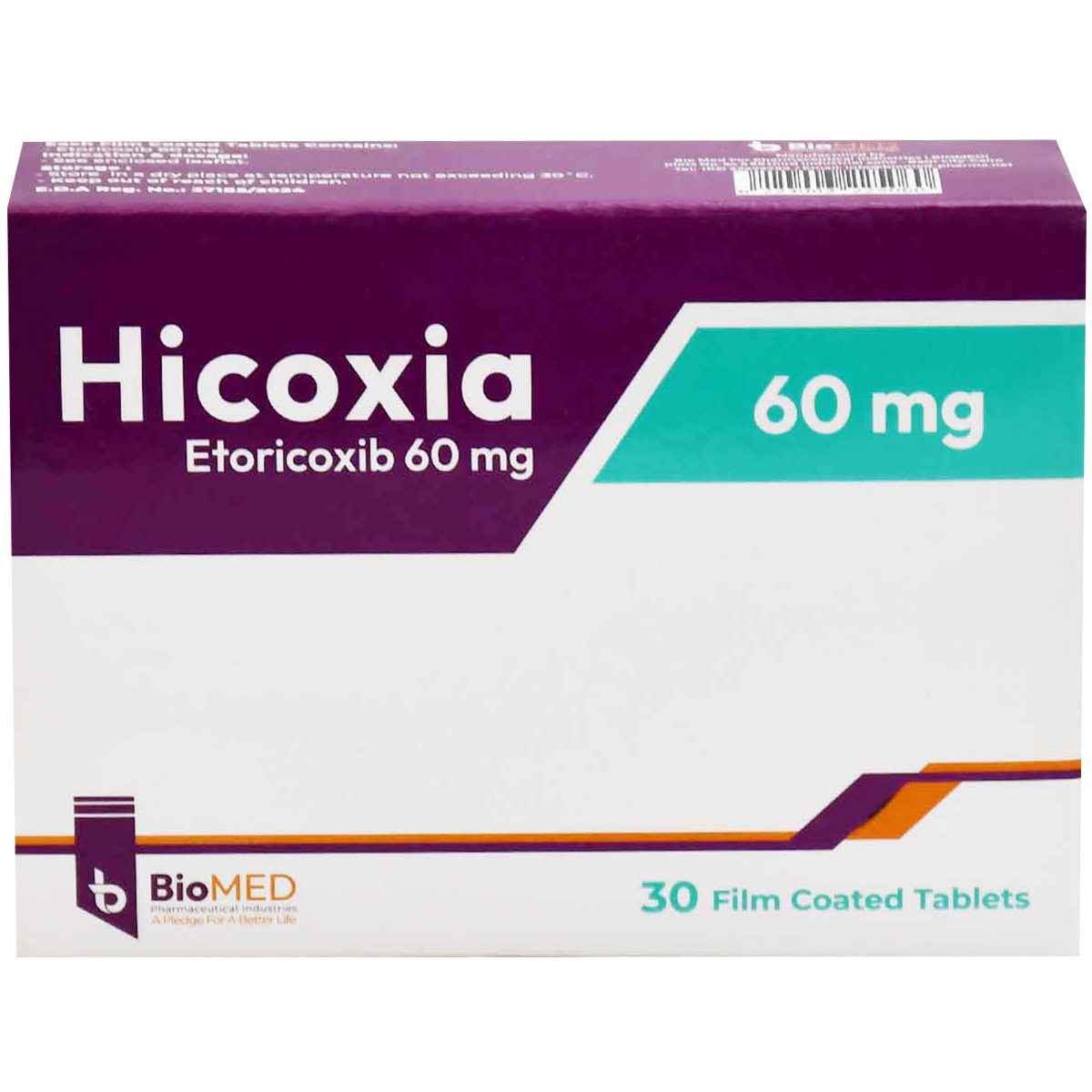 Hicoxia 60 mg 30 Film Coated Tablets